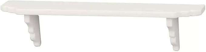 2Pcs White Dollhouse Wall Shelf,Miniature Accessories,Storage Shelf for Kitchen Scene Décor