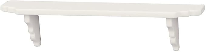 2Pcs White Dollhouse Wall Shelf,Doll House Storage Wall Shelf for Kitchen Scene Dollhouse Décor Accessories,1:12 Scale Miniature Accessories