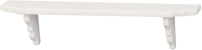 2Pcs White Dollhouse Wall Shelf, Doll House Storage Wall Shelf for Kitchen Scene Dollhouse Décor Accessories, 1:12 Scale Miniature Accessories, Decorations