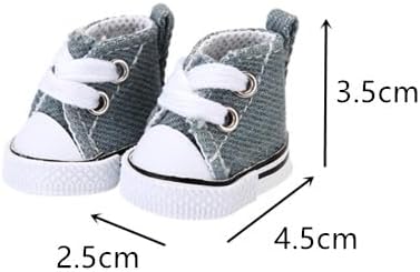 5 Pairs of Doll Shoes Suitable for 17cm Dolls, 5 Colors Suitable for Different Clothing Styles, 17cm Doll Accessories