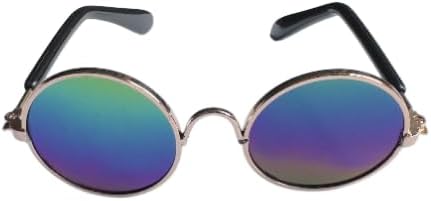 4 Pairs Sunglasses for labubu 15/17 CM,Metal Wire Sunglasses Set, Doll Costuem Decoration Accessories Set