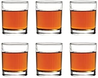 Vikko 2.75 Ounce Shot Glasses, Set of 6 Small Liquor and Spirit Glasses, Durable Tequila Bar Glasses For Alcohol and Espresso Shots, 6 Piece Shooter Glass Set