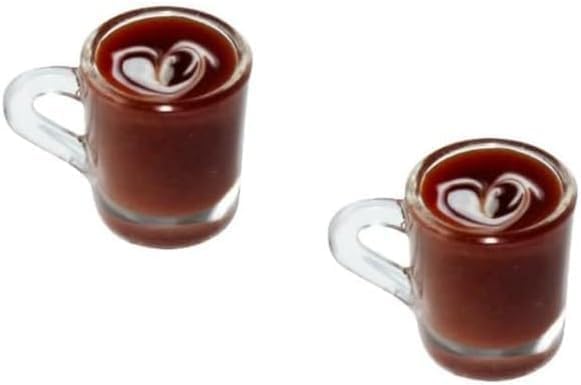 2 Pcs Miniature Coffee Cups Model Dollhouse Ornament Dollhouse Decoration Mini Decor Doll House Accessories Random Color Miniature Dollhouse Accessories