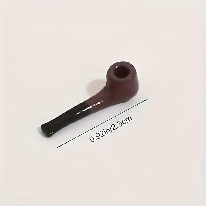 Charming Miniature Pipe and Stand Set - Dollhouse Decoration, Scene Accessories