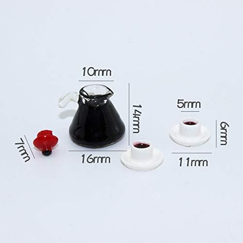 SXFSE Dollhouse Decoration Accessories, 1:12 Dollhouse Miniature Scene Model Milk Juice Coffee Bread Machine Breakfast Set
