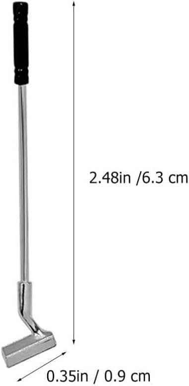 jojofuny Miniature Golf Set for Dollhouse, 1:12 Scale Alloy Mini Golf Clubs and Balls, Mini House Decoration, Realistic Golfing Accessories for Enthusiasts Collectors