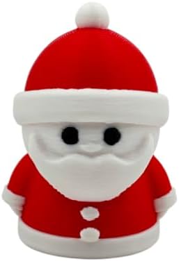 Santa Claus Figurine Miniature DIY Decor, 4.6cm Cute Plastic Christmas Ornament for Home Tabletop Xmas Tree Decorations, Gift for All