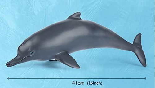 SmilerSmile Simulated Ocean Big Animal, One pc 15Inch Soft Filled Rubber Sea Educational Toys (Dolphin)