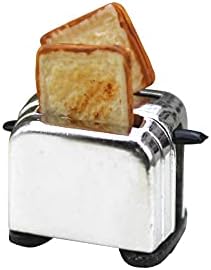 SXFSE Dollhouse Decoration Accessories, 1:12 Dollhouse Miniature Scene Model Milk Juice Coffee Bread Machine Breakfast Set