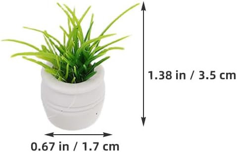 Toyvian Miniature Dollhouse Plants Set 22Pcs 1.38In Artificial Bonsai Potted Flowers for Dollhouse Decoration Tiny Greenery Accessories for DIY Crafts Home Christmas and Birthday