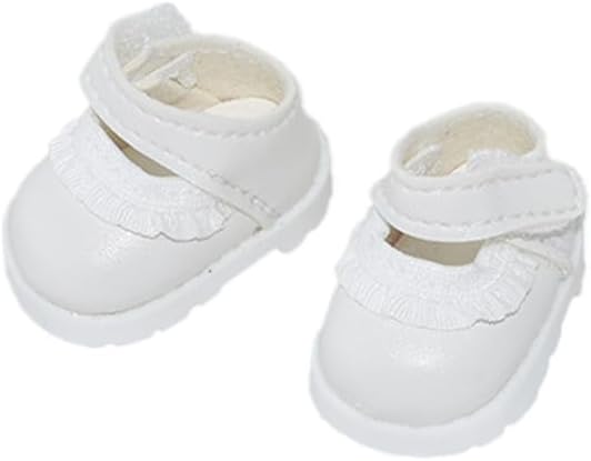 Compatible with Labubu Doll Shoes for 17cm Doll,Shoes Used for Labubu Accessories(HB-White)