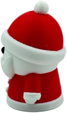 Santa Claus Figurine Miniature DIY Decor, 4.6cm Cute Plastic Christmas Ornament for Home Tabletop Xmas Tree Decorations, Gift for All