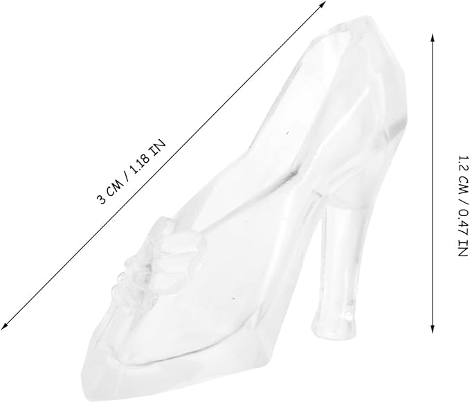 30 Pairs Miniature Crystal Shoe Mini Finger Shoes for Dollhouse Home Wedding Decor Miniatures Ornament