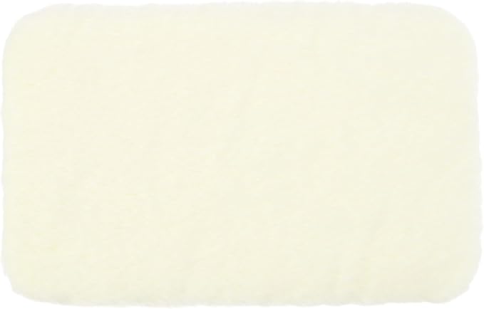 uxcell Dollhouse Miniature Carpet, 1:12 Fluffy Doll House Rugs Prop Small House Accessories for Doll House Furniture Decor Play, Beige Oval