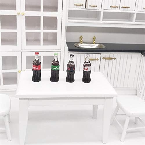 Dollhouse Decoration Accessories, 1:12 Dollhouse Ornament 4 Pcs Simulation Miniature Food Play Drink