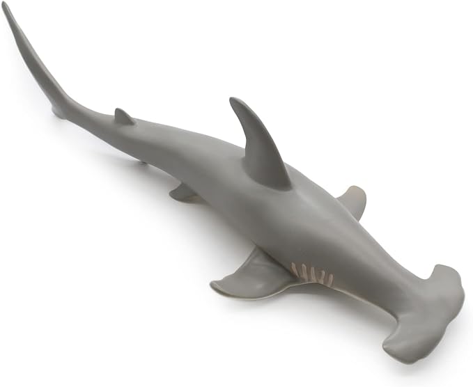 SmilerSmile Simulated Ocean Big Animal, One pc 15Inch Soft Filled Rubber Sea Educational Toys (Hammerhead Shark)