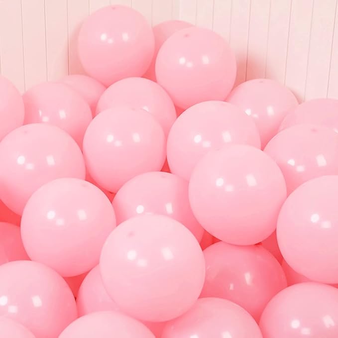 5 Inch Pastel Pink Balloons - 100 Pcs Mini Macaron Pink Latex Balloons for Birthday, Wedding, Baby Shower Parties