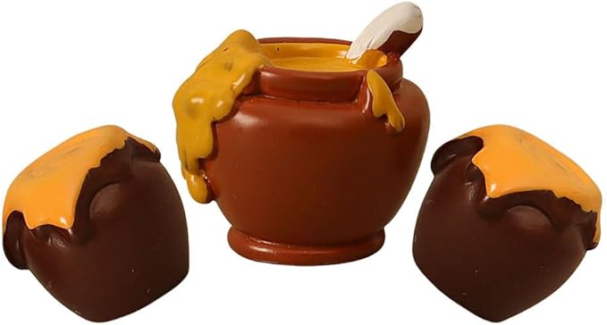 Mini Honey Jar Dollhouse Accessories - Realistic Resin Pot for Home Decor DIY Craft Projects and Miniature Food Displays