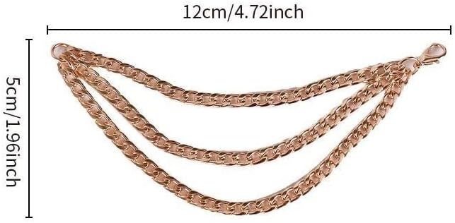 2026 New 17cm Doll Fashion Clothes Set: Black Head Cover, Three-Layer Gold Necklace - Funny Outfits & Accessories for Unique Style (Doll Not Included)