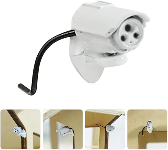 Hanabass Mini Camera Dollhouse Accessory Simulated Security Camera Prop for Ob11 Dollhouse Indoor Miniature Decor Living Room Display