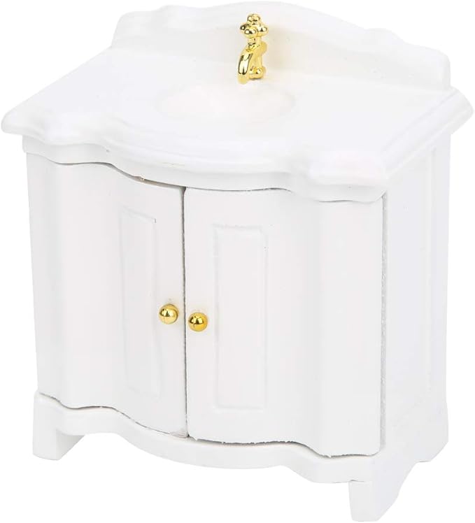Glomora 1:12 Scale Basin Sink,Wash Basin Mini Micro Type Decoration Furniture Accessory for Doll House