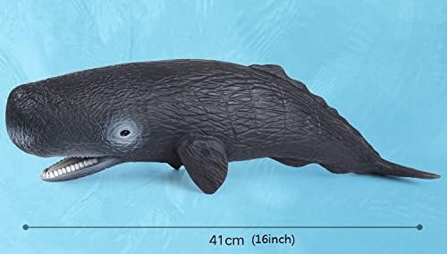 SmilerSmile Simulated Ocean Big Animal, One pc 15Inch Soft Filled Rubber Sea Educational Toys (Sperm Whale)