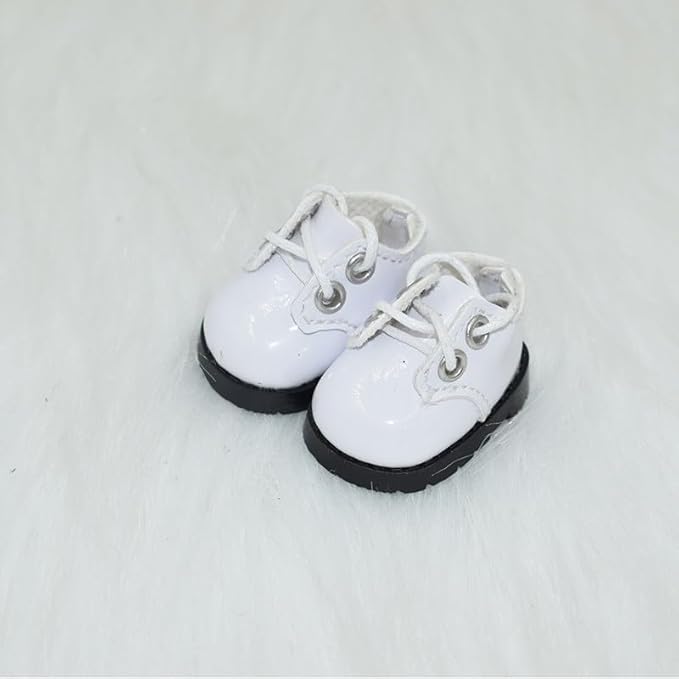 Compatible with Labubu Doll Shoes for 17cm Doll,Shoes Used for Labubu Accessories (P-White)