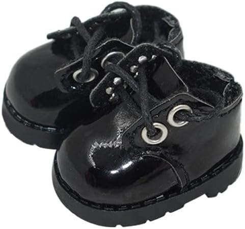Compatible with Labubu Doll Shoes for 17cm Doll,Shoes Used for Labubu Accessories(P-Black)