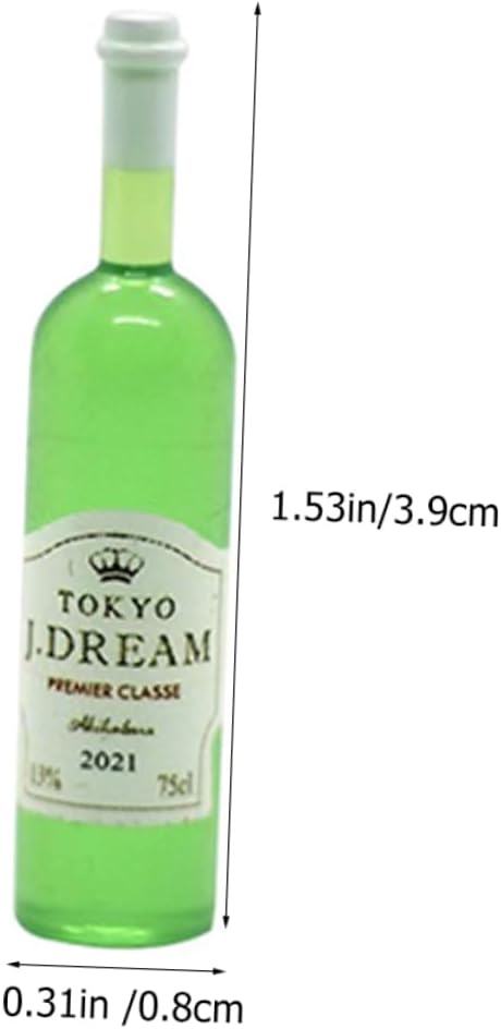 Toyvian 12pcs Miniature Wine Bottles Tiny House Decorations Realistic Mini Wine Bottles for Dollhouse Photography Props for Home Decor and Collectibles