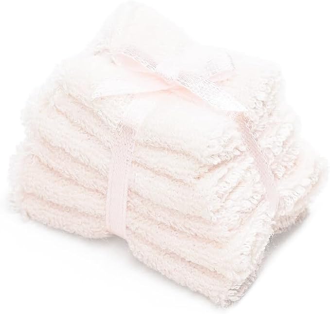 Odoria 1/12 Miniature Bathroom Towels Dollhouse Accessories Decoration, Pink