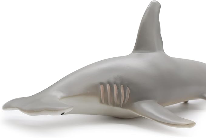 SmilerSmile Simulated Ocean Big Animal, One pc 15Inch Soft Filled Rubber Sea Educational Toys (Hammerhead Shark)