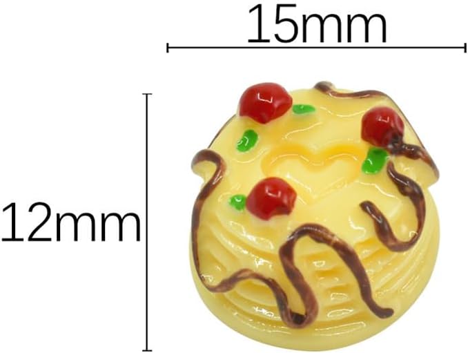 24 Pcs Miniature Dollhouse Food Set Small Resin Coffee Mugs Plates Mini Cake Desserts Tiny Doll House Coffee Cups Dollhouse Kitchen Decorations for Adults Teenagers