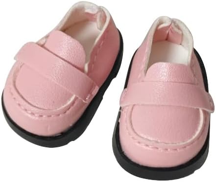 Compatible with Labubu Doll Shoes for 17cm Doll,Shoes Used for Labubu Accessories(A-Pink)