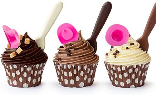 Skylety 20 Pieces Plastic Mini Cowboy Cowgirl Hat Miniature Western Small Doll Hat Cute Doll Cupcake Decoration for Dollhouse Cow Party Decoration (Pink)