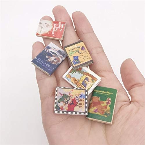 Dollhouse Decoration Accessories, 1:12 Dollhouse Miniature 6 PCS Comic Books Set