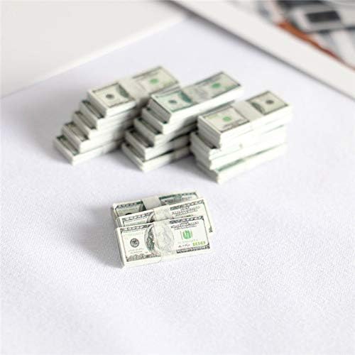 1:12 Dollhouse Miniature Scene Model Mini 150 Pieces Dollar Bills Set (Multicolored)