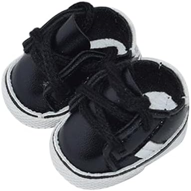 Compatible with Labubu Doll Shoes for 17cm Doll,Shoes Used for Labubu Accessories(YD-Black)