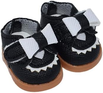 Compatible with Labubu Doll Shoes for 17cm Doll,Shoes Used for Labubu Accessories(GZB-Black)
