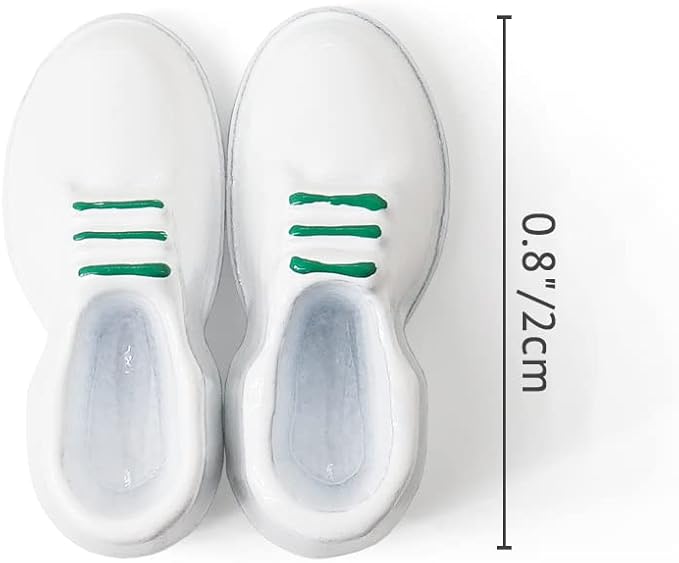 Odoria 1/12 Miniature Men Shoes Dollhouse Decoration Accessories, White