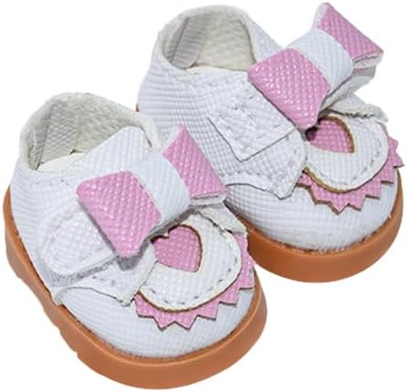 Compatible with Labubu Doll Shoes for 17cm Doll,Shoes Used for Labubu Accessories(GZB-Pink)
