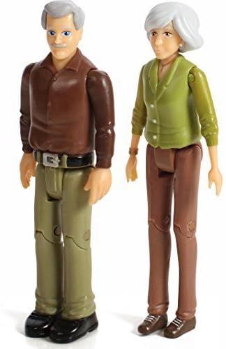 Beverly Hills Doll Collection TM Sweet Li'l Family Set of Grandparents Action Figure Set, Dollhouse People Grandma and Grandpa