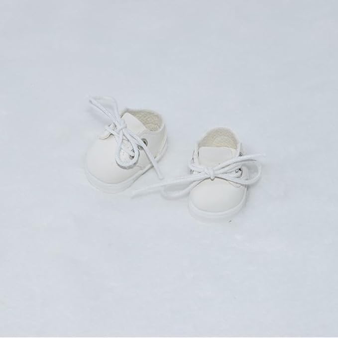 Compatible with Labubu Doll Shoes for 17cm Doll,Shoes Used for Labubu Accessories(DB-White)