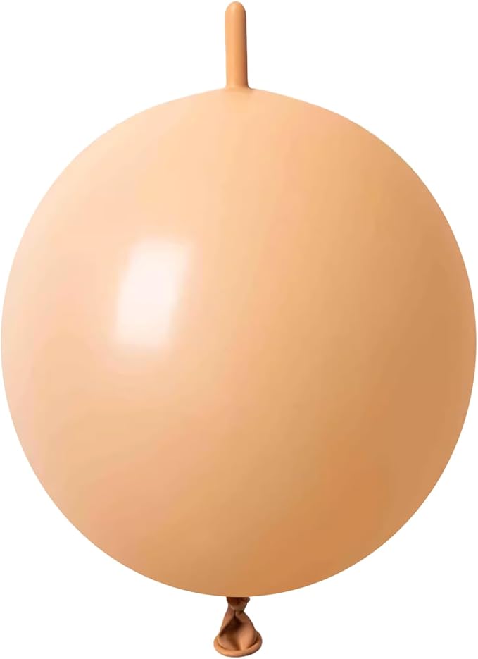 IN-JOOYAA 6 Inch Nude Latex Link Balloon 50 Pcs Quick Link Balloons for Party Decoration