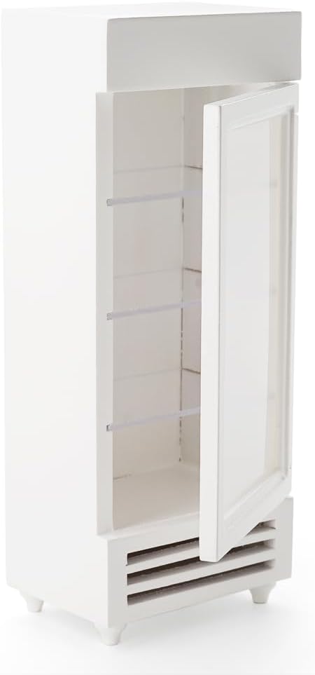 Odoria 1/12 Miniature Refrigerator Fridge Dollhouse Kitchen Furniture Accessories, White