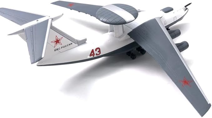 A-50M Mainstay 1/200 Scale Airplane Model Soviet Workhorse AWACS Metal Die-Cast Fighter Model for Collectibles and Gifts