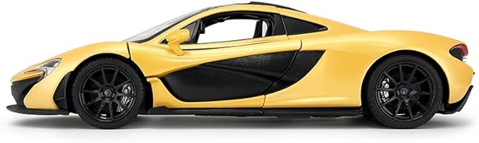 PowerTRC Official Licensed 1:14 Scale Mclaren P1 Model Super Car with Functional Lights | Open Doors Push Button | Yellow
