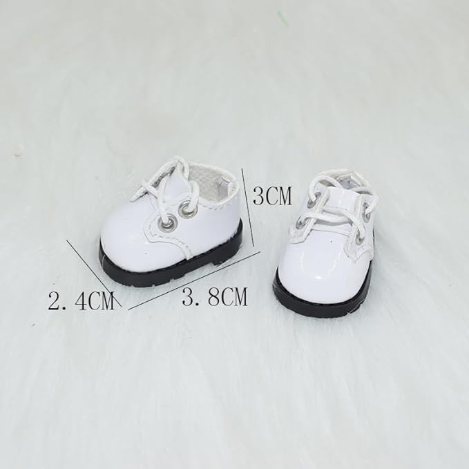 Compatible with Labubu Doll Shoes for 17cm Doll,Shoes Used for Labubu Accessories (P-White)
