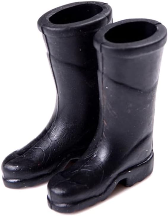 Dollhouse Rain Boots Miniature 1:12 Scale Color DIY Mini Rain Shoes Plastic Rainboot Decoration for Doll Dollhouse Accessories, Green| Boots