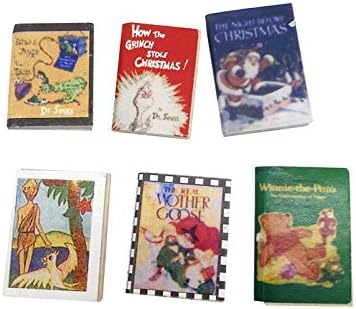 Dollhouse Decoration Accessories, 1:12 Dollhouse Miniature 6 PCS Comic Books Set