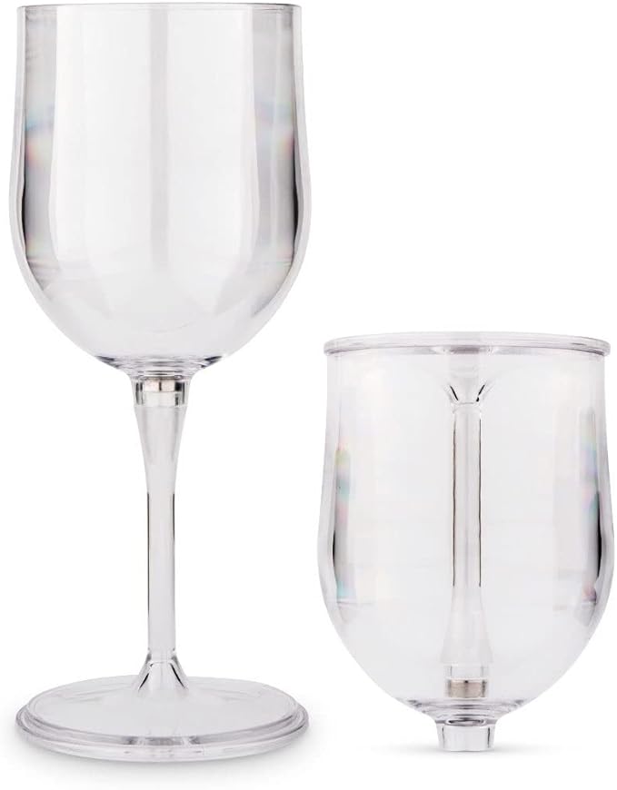 WEDDINGSTAR Portable Plastic Nesting Wine Glass - Non-Customizable